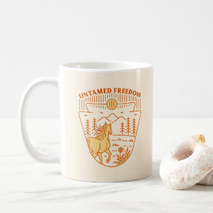 Ungezähmtes Freiheitspferd Kaffeetasse
