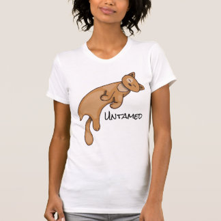 Ungezähmtes Schlafen Niedlich Kitty Cat T-Shirt