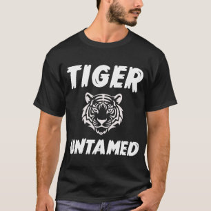 Ungezähmtes Tiger Grafik T-Shirt – Kühnes Wildtier