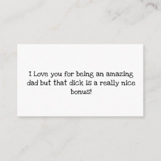 ungezogener Vater Begleitkarte