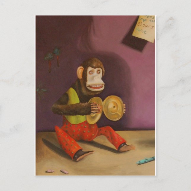 ungezogenes Kind Detail(Affe) Postkarte (Vorderseite)