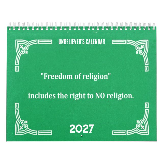 Ungläubigen  kalender (Titelbild)