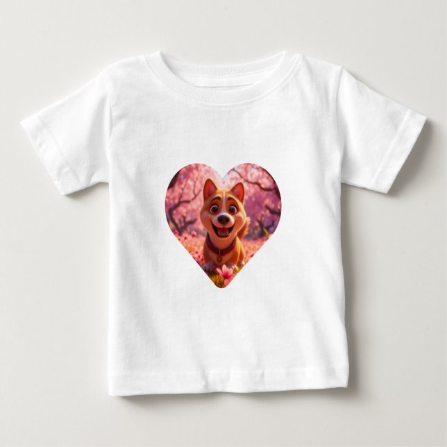 Unglaublich fotogene Shiba Inu Baby T-shirt (Vorderseite)
