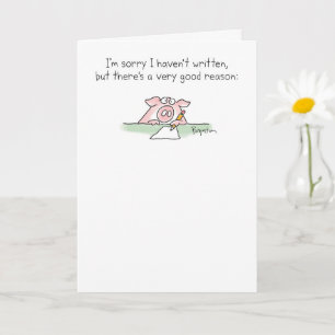 Unglaublich Lazy Pig von Sandra Boynton Karte