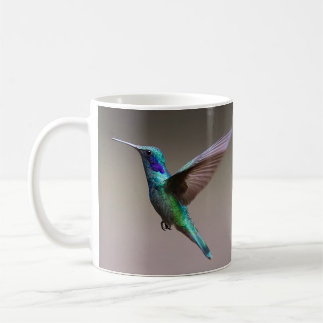 Unglaublich schön und farbenfroh Hummingbird Kaffeetasse (Links)