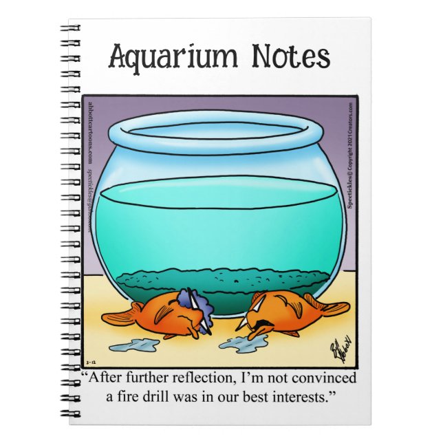 Unglaublich witzig Aquarium-Spaß-Notebook Notizblock (Vorderseite)