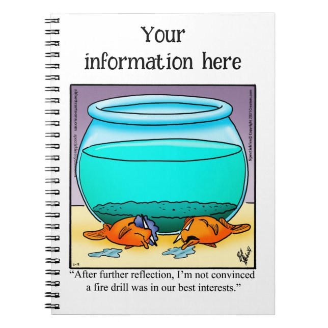 Unglaublich witzig Aquarium-Spaß-Notebook Notizblock (Vorderseite)