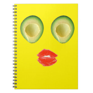 Unglaublich witzig Avocado Face 4Keith Notizblock
