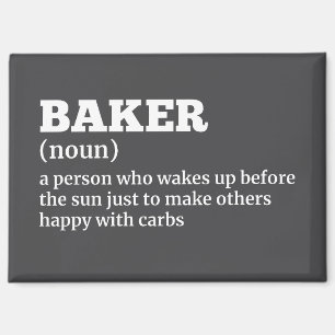 Unglaublich witzig Baker-Definitionsgeschenk Magnet