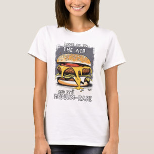 Unglaublich witzig BURGER Zitat Vintage Retro-Illu T-Shirt