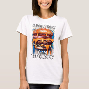Unglaublich witzig BURGER Zitat Vintage Retro-Illu T-Shirt
