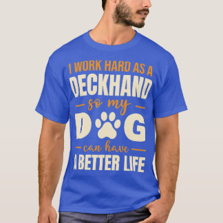 Unglaublich witzig Deckhand-Hundebonat T-Shirt