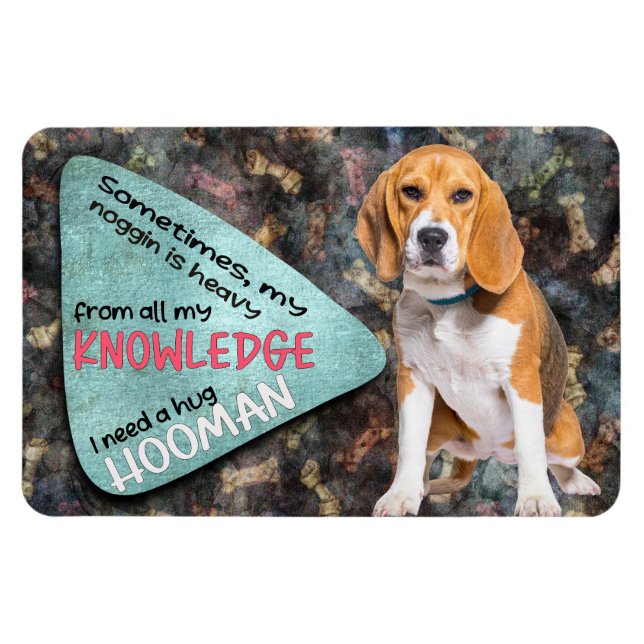 Unglaublich witzig Denken aus Ihrem Beagle Magnet (Horizontal)