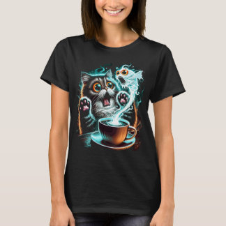 Unglaublich witzig Design von Katzenkatzen und Gei T-Shirt