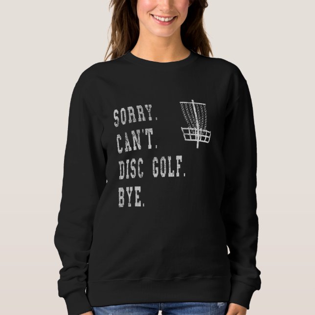 Unglaublich witzig Disk Golf Basket Meme Disk Golf Sweatshirt (Vorderseite)