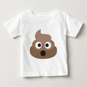 Unglaublich witzig entsetztes Emoji kacken Baby T-shirt