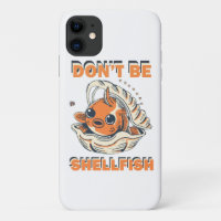 Unglaublich witzig Fisch in einer Muschel Art