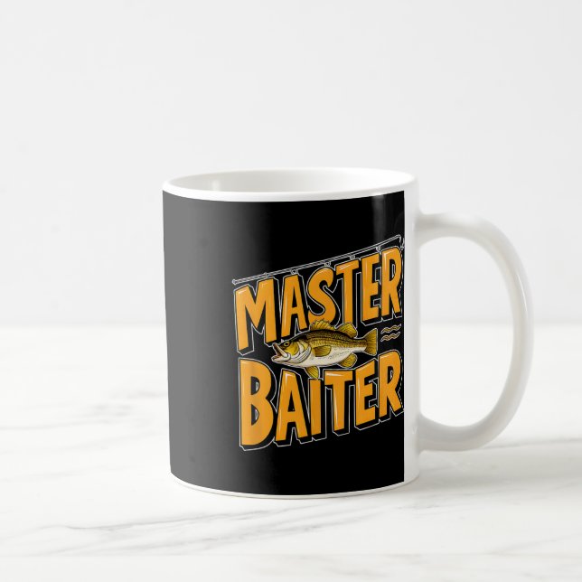Unglaublich witzig Fischer, der perfekt fischen wi Kaffeetasse (Rechts)