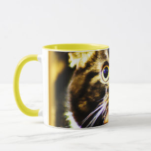 Unglaublich witzig Foto einer lustigen Katze. Jetz Tasse