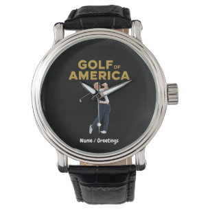 Unglaublich witzig Funny Golf in Amerika Meme Trum Armbanduhr