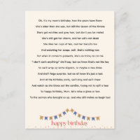 Unglaublich witzig Geburtstagsgedicht