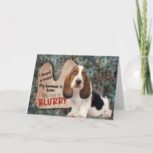 Unglaublich witzig Gedanke von Ihrem Basset Hound  Karte