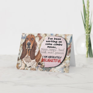 Unglaublich witzig Gedanke von Ihrem Basset Hound  Karte