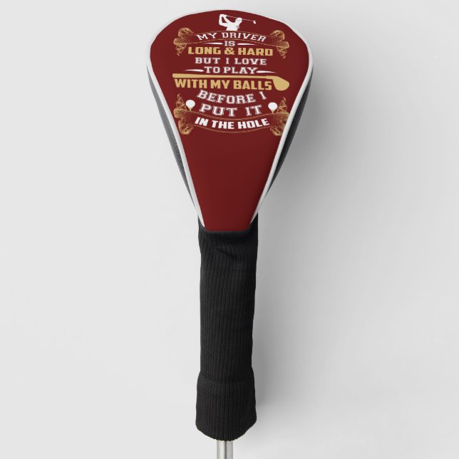 Unglaublich witzig Golf Driver-Sprichwort Headcover (Vorderseite)