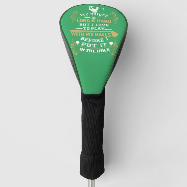 Unglaublich witzig Golf Driver-Sprichwort Headcover (Vorderseite)