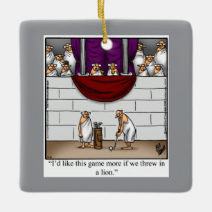 Unglaublich witzig Golf Spaß Weihnachten Keramikornament