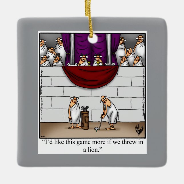 Unglaublich witzig Golf Spaß Weihnachten Keramikornament (Vorderseite)