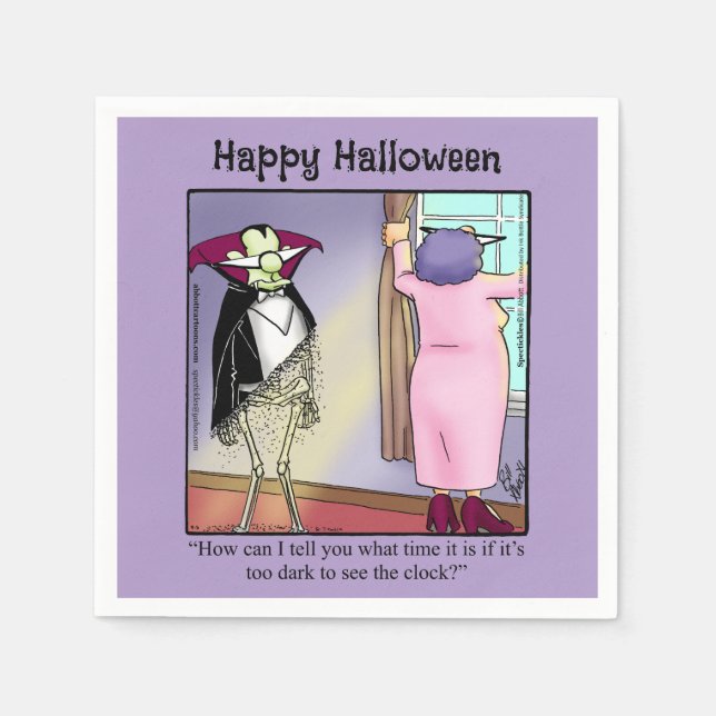 Unglaublich witzig Halloween-Party Napkins Serviette (Vorderseite)