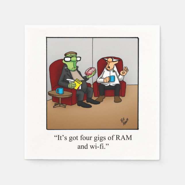 Unglaublich witzig Halloween-Party Napkins Serviette (Vorderseite)