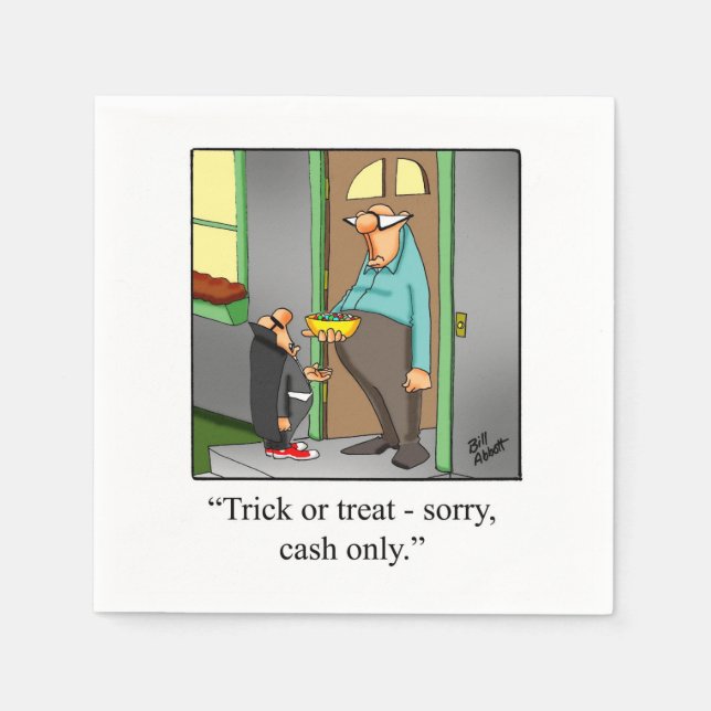 Unglaublich witzig Halloween Spaß Party Napkins Serviette (Vorderseite)