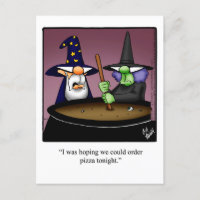 Unglaublich witzig Halloween Spaß Postkarte