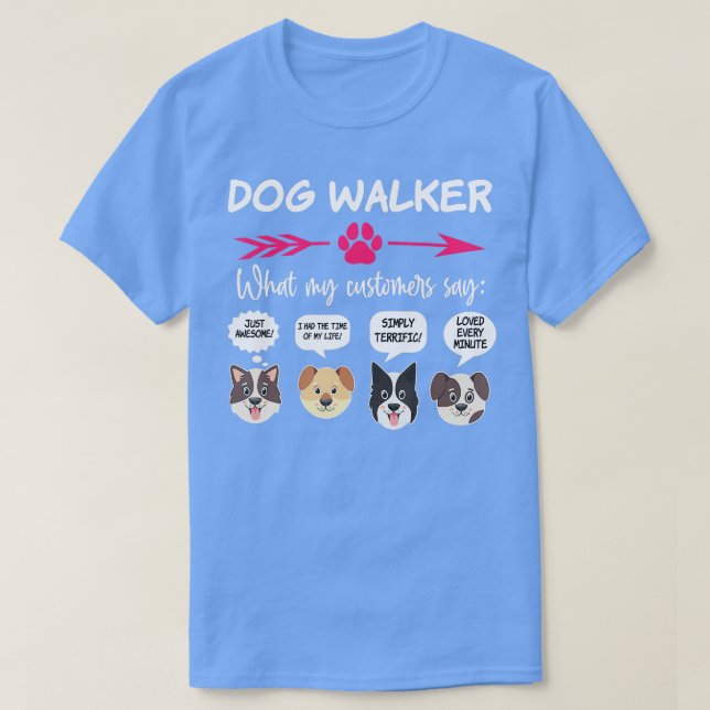 Unglaublich witzig Hundeschwalker gibt Jungen Witz T-Shirt (Design vorne)