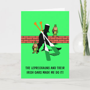 Unglaublich witzig Irisirisch Karte