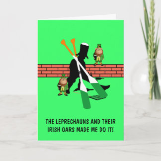 Unglaublich witzig Irisirisch Karte