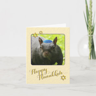 Unglaublich witzig jüdisches Eichhörnchen ・ Happy  Feiertagskarte