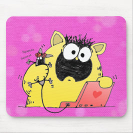 Unglaublich witzig Katze und Mausunterlage Mousepad