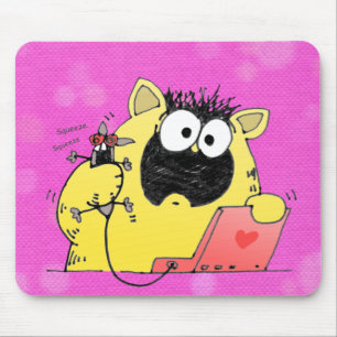 Unglaublich witzig Katze und Mausunterlage Mousepad