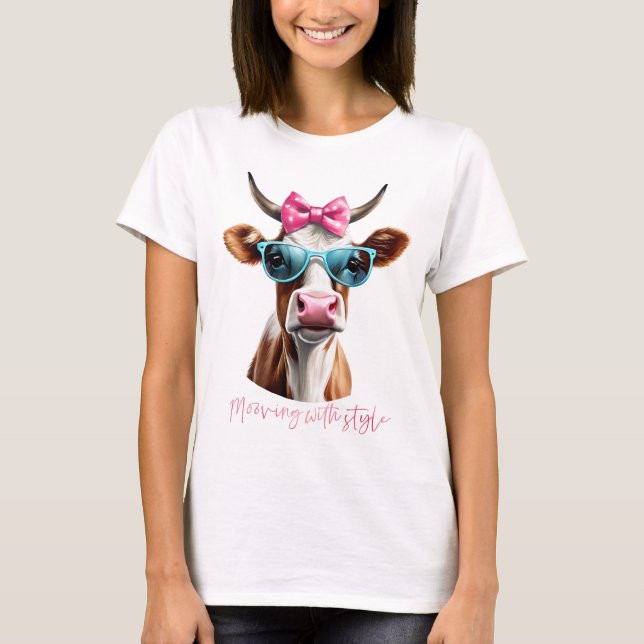 Unglaublich witzig Kuhpuff T-Shirt (Vorderseite)