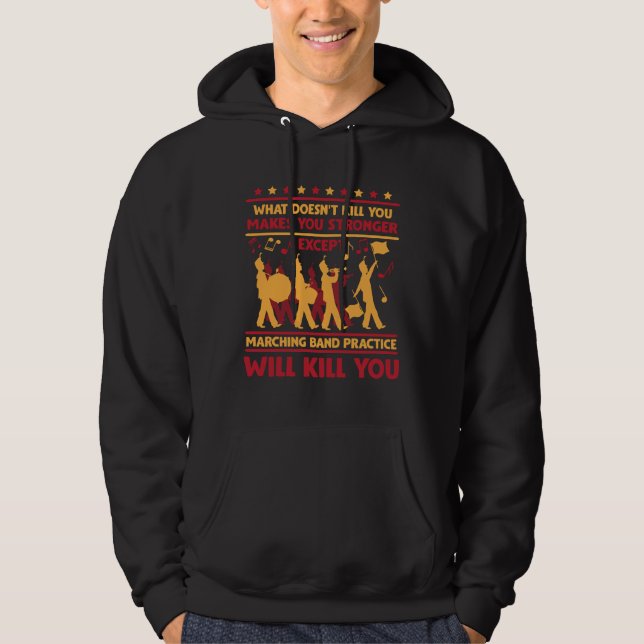 Unglaublich witzig Marching Band Sarcasm Trompete  Hoodie (Vorderseite)
