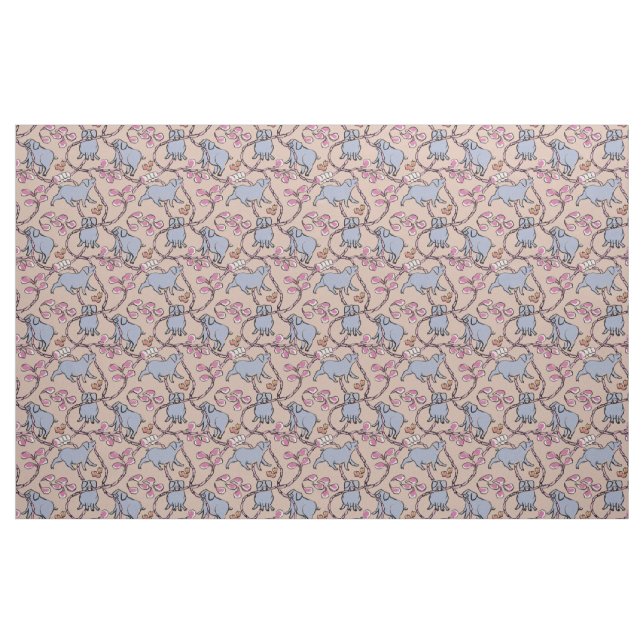 Unglaublich witzig Muster 1 Chinesisches Schweinej Stoff (Fat Quarter (45,7 x 55,9 cm))