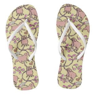 Unglaublich witzig Muster Chinesische Schweinegrip Flip Flops