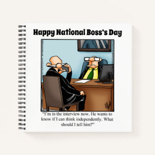 Unglaublich witzig National Boss's Day Spiral Note Notizbuch