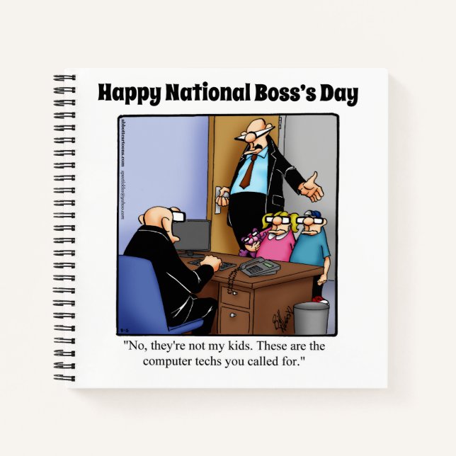 Unglaublich witzig National Boss's Day Spiral Note Notizbuch (Vorderseite)