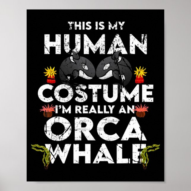 Unglaublich witzig-Orca-Halloween-Kostüm Poster (Vorne)