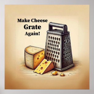 Unglaublich witzig politische Käsesorte Poster