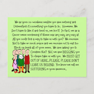 Unglaublich witzig Rentenkarte - von der Gang! Postkarte